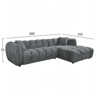 ΣΕΤ ΚΑΝΑΠΕΣ ΓΩΝΙΑ (ΔΕΞΙΑ)-ΠΟΛΥΘΡΟΝΑ LOUNGE LYKKE HM10820.01R ΓΚΡΙ ΥΦΑΣΜΑ ΣΕΤ ΚΑΝΑΠΕΣ ΓΩΝΙΑ (ΔΕΞΙΑ)-ΠΟΛΥΘΡΟΝΑ LOUNGE LYKKE HM10820.01R ΓΚΡΙ ΥΦΑΣΜΑ