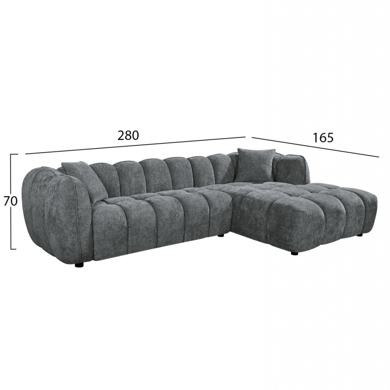 ΣΕΤ ΚΑΝΑΠΕΣ ΓΩΝΙΑ (ΔΕΞΙΑ)-ΠΟΛΥΘΡΟΝΑ LOUNGE LYKKE HM10820.01R ΓΚΡΙ ΥΦΑΣΜΑ ΣΕΤ ΚΑΝΑΠΕΣ ΓΩΝΙΑ (ΔΕΞΙΑ)-ΠΟΛΥΘΡΟΝΑ LOUNGE LYKKE HM10820.01R ΓΚΡΙ ΥΦΑΣΜΑ