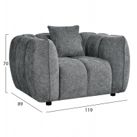 ΣΕΤ ΚΑΝΑΠΕΣ ΓΩΝΙΑ (ΔΕΞΙΑ)-ΠΟΛΥΘΡΟΝΑ LOUNGE LYKKE HM10820.01R ΓΚΡΙ ΥΦΑΣΜΑ ΣΕΤ ΚΑΝΑΠΕΣ ΓΩΝΙΑ (ΔΕΞΙΑ)-ΠΟΛΥΘΡΟΝΑ LOUNGE LYKKE HM10820.01R ΓΚΡΙ ΥΦΑΣΜΑ