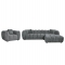 ΣΕΤ ΚΑΝΑΠΕΣ ΓΩΝΙΑ (ΔΕΞΙΑ)-ΠΟΛΥΘΡΟΝΑ LOUNGE LYKKE HM10820.01R ΓΚΡΙ ΥΦΑΣΜΑ