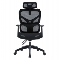ΚΑΡΕΚΛΑ ΓΡΑΦΕΙΟΥ APEX HM1227.01 ΜΑΥΡO MESH & PP 68x68x120-130Υεκ