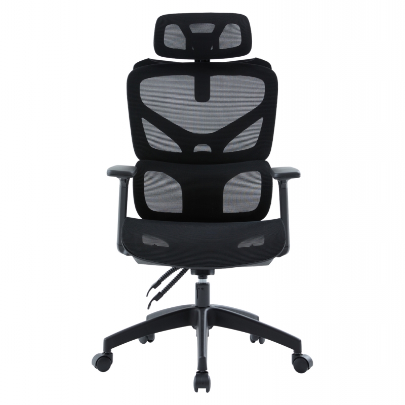 ΚΑΡΕΚΛΑ ΓΡΑΦΕΙΟΥ APEX HM1227.01 ΜΑΥΡO MESH & PP 68x68x120-130Υεκ