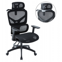 ΚΑΡΕΚΛΑ ΓΡΑΦΕΙΟΥ APEX HM1227.01 ΜΑΥΡO MESH & PP 68x68x120-130Υεκ