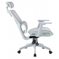 ΚΑΡΕΚΛΑ ΓΡΑΦΕΙΟΥ APEX HM1227.02 ΛΕΥΚΟ PP--ΑΝΟΙΧΤΟ ΓΚΡΙ MESH 68x68x120-130Υεκ