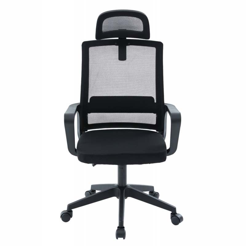 ΚΑΡΕΚΛΑ ΓΡΑΦΕΙΟΥ VELOCITY HM1229.01 ΜΑΥΡO MESH & PP 61x62x123Υεκ
