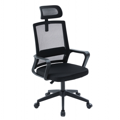 ΚΑΡΕΚΛΑ ΓΡΑΦΕΙΟΥ VELOCITY HM1229.01 ΜΑΥΡO MESH & PP 61x62x123Υεκ