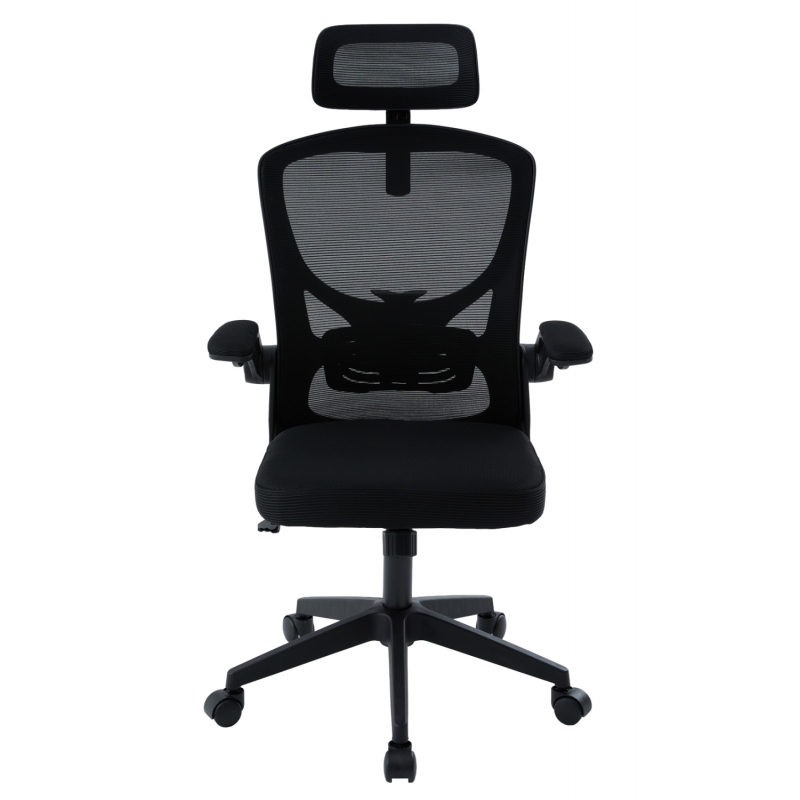 ΚΑΡΕΚΛΑ ΓΡΑΦΕΙΟΥ FLOATER HM1230.01 ΜΑΥΡO MESH & PP 62x62x106-116Υεκ