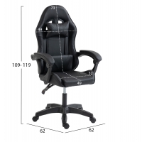 ΚΑΡΕΚΛΑ GAMING STRATUS HM1231.01 ΜΑΥΡΟ PVC--ΜΕ ΜΑΞIΛΑΡΑΚΙΑ ΜΕΣΗΣ/ΚΕΦΑΛΗΣ 62x62x119Υεκ ΚΑΡΕΚΛΑ GAMING STRATUS HM1231.01 ΜΑΥΡΟ PVC--ΜΕ ΜΑΞIΛΑΡΑΚΙΑ ΜΕΣΗΣ/ΚΕΦΑΛΗΣ 62x62x119Υεκ