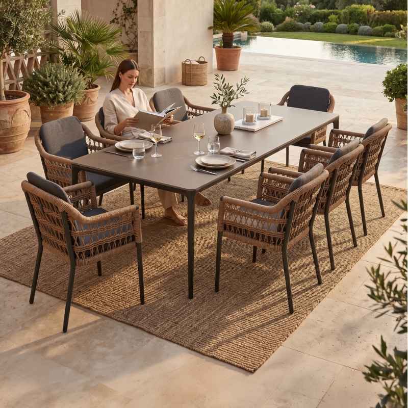 ΣΕΤ ΤΡΑΠΕΖΑΡΙΑΣ 9ΤΜΧ STAD HM10865.01 ΓΚΡΙ ΑΛΟΥΜΙΝΙΟ-SINTERED STONE TOP-OLEFIN ΣΕΤ ΤΡΑΠΕΖΑΡΙΑΣ 9ΤΜΧ STAD HM10865.01 ΓΚΡΙ ΑΛΟΥΜΙΝΙΟ-SINTERED STONE TOP-OLEFIN