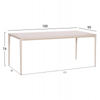 ΣΕΤ ΤΡΑΠΕΖΑΡΙΑΣ 7ΤΜΧ STAD HM10863.02 ΜΠΕΖ ΑΛΟΥΜ. & OLEFIN-ΛΕΥΚΟ SINTERED STONE TOP