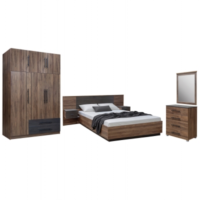 ΣΕΤ ΚΡΕΒΑΤΟΚΑΜΑΡΑΣ 5ΤΜΧ CARYS HM10888.11 ΜΕΛΑΜΙΝΗ ΣΕ ΚΑΡΥΔΙ