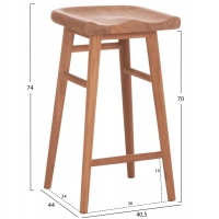 ΣΕΤ ΤΡΑΠΕΖΙ ΜΕ 2 ΣΚΑΜΠΟ ΜΠΑΡ BOLMAR HM10917 ΞΥΛΟ TEAK ΣΕ ΦΥΣΙΚΟ ΧΡΩΜΑ