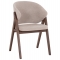 ΚΑΡΕΚΛΑ HANA HM9746.11 RUBBERWOOD ΣΕ ΜΑΥΡΟ ΧΡΩΜΑ-ΓΚΡΙ ΥΦΑΣΜΑ 55,5x60x85Yεκ.