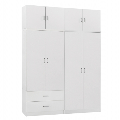 ΝΤΟΥΛΑΠΑ 4-ΦΥΛΛΗ ΜΕ ΠΑΤΑΡΙ & ΣΥΡΤΑΡΙΑ JENNA HM11355.05 ΜΕΛΑΜΙΝΗ ΣΕ ΛΕΥΚΟ 160x43x240Υεκ