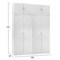 ΣΕΤ 2 ΝΤΟΥΛΑΠΕΣ 2ΦΥΛΛΕΣ ΜΕ ΠΑΤΑΡΙΑ JENNA HM11353.05 ΜΕΛΑΜΙΝΗ ΣΕ ΛΕΥΚΟ 160x43x240Υεκ ΣΕΤ 2 ΝΤΟΥΛΑΠΕΣ 2ΦΥΛΛΕΣ ΜΕ ΠΑΤΑΡΙΑ JENNA HM11353.05 ΜΕΛΑΜΙΝΗ ΣΕ ΛΕΥΚΟ 160x43x240Υεκ