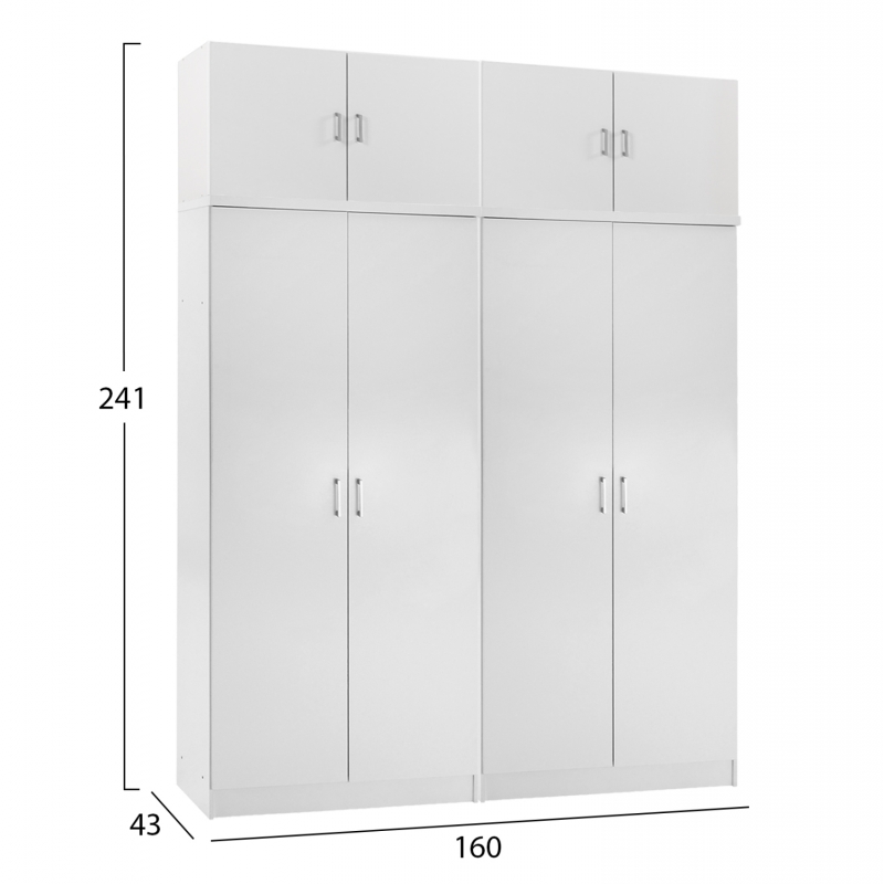 ΣΕΤ 2 ΝΤΟΥΛΑΠΕΣ 2ΦΥΛΛΕΣ ΜΕ ΠΑΤΑΡΙΑ JENNA HM11353.05 ΜΕΛΑΜΙΝΗ ΣΕ ΛΕΥΚΟ 160x43x240Υεκ ΣΕΤ 2 ΝΤΟΥΛΑΠΕΣ 2ΦΥΛΛΕΣ ΜΕ ΠΑΤΑΡΙΑ JENNA HM11353.05 ΜΕΛΑΜΙΝΗ ΣΕ ΛΕΥΚΟ 160x43x240Υεκ