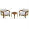LOUNGE ΣΕΤ SOLARA HM10892 ΤΡΑΠΕΖΑΚΙ & 2 ΠΟΛΥΘΡΟΝΕΣ--ΞΥΛΟ ΑΚΑΚΙΑΣ--ΕΚΡΟΥ ΜΑΞΙΛΑΡΙΑ