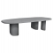 ΤΡΑΠΕΖΙ ΤΡΑΠΕΖΑΡΙΑΣ FIBER CEMENT ΟΒΑΛ GLEN HM6598.01 ΓΚΡΙ 260x95x75Υεκ