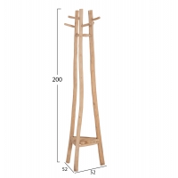 ΚΑΛΟΓΕΡΟΣ ΜΕ 3 ΚΟΛΩΝΕΣ TRIDEM HM4881 ΞΥΛΟ TEAK ΣΕ ΦΥΣΙΚΟ 52x52x200Υεκ.