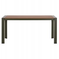 ΤΡΑΠΕΖΙ ΕΞΩΤ.ΧΩΡΟΥ GOYA HM6059.07 ΑΛΟΥΜΙΝΙΟ ΣE OLIVE GREEN & POLYWOOD 160X80Χ75Υεκ.
