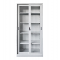ΒΙΒΛΙΟΘΗΚΗ ΜΕ ΣΥΡΟΜΕΝΕΣ ΠΟΡΤΕΣ SIDER HM6632.02 ΜΕΤΑΛΛΙΚΗ ΛΕΥΚΗ 90x40x185Υεκ