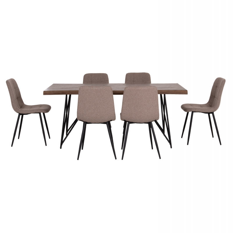 ΣΕΤ ΤΡΑΠΕΖΑΡΙΑΣ 7ΤΜΧ VIGOR HM21355 ΤΡΑΠΕΖΙ 180x90εκ ΜΕ 6 ΚΑΡΕΚΛΕΣ ΣΕΤ ΤΡΑΠΕΖΑΡΙΑΣ 7ΤΜΧ VIGOR HM21355 ΤΡΑΠΕΖΙ 180x90εκ ΜΕ 6 ΚΑΡΕΚΛΕΣ