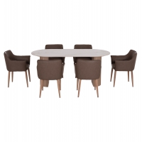 ΣΕΤ ΤΡΑΠΕΖΑΡΙΑΣ 7ΤΜΧ MELLOW HM21361 ΚΕΡΑΜΙΚΟ TOP/MDF ΠΟΔΙΑ--PU ΚΑΦΕ/ΜΕΤΑΛ.ΠΟΔΙΑ ΣΕΤ ΤΡΑΠΕΖΑΡΙΑΣ 7ΤΜΧ MELLOW HM21361 ΚΕΡΑΜΙΚΟ TOP/MDF ΠΟΔΙΑ--PU ΚΑΦΕ/ΜΕΤΑΛ.ΠΟΔΙΑ