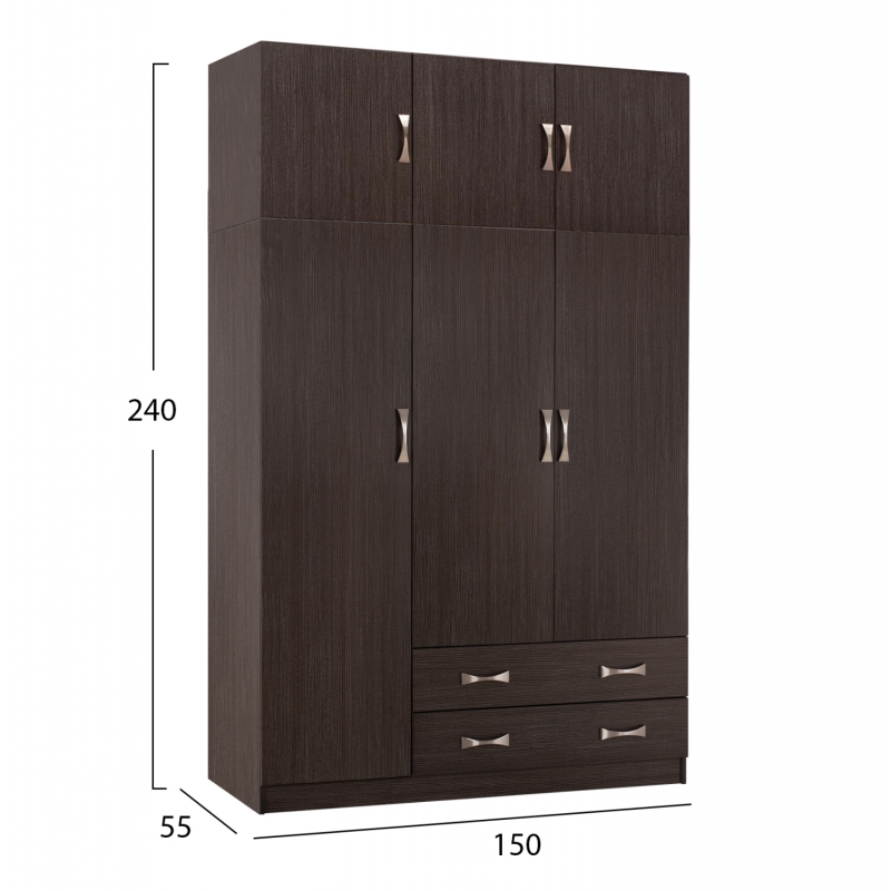 ΝΤΟΥΛΑΠΑ 3ΦΥΛΛΗ ΜΕ ΠΑΤΑΡΙ CARLY HM10891.01 ΜΕΛΑΜΙΝΗ ΣΕ ZEBRANO 150X55Χ240Υεκ. ΝΤΟΥΛΑΠΑ 3ΦΥΛΛΗ ΜΕ ΠΑΤΑΡΙ CARLY HM10891.01 ΜΕΛΑΜΙΝΗ ΣΕ ZEBRANO 150X55Χ240Υεκ.