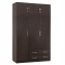ΝΤΟΥΛΑΠΑ 3ΦΥΛΛΗ ΜΕ ΠΑΤΑΡΙ CARLY HM10891.01 ΜΕΛΑΜΙΝΗ ΣΕ ZEBRANO 150X55Χ240Υεκ.