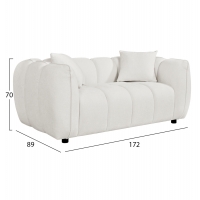 ΣΕΤ ΣΑΛΟΝΙ 3ΘΕΣΙΟΣ & 2ΘΕΣΙΟΣ LYKKE HM10812.02 ΕΚΡΟΥ ΥΦΑΣΜΑ