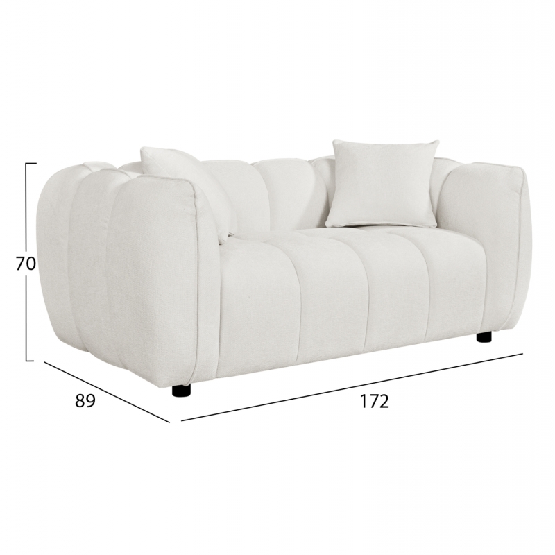 ΣΕΤ ΣΑΛΟΝΙ 3ΘΕΣΙΟΣ & 2ΘΕΣΙΟΣ LYKKE HM10812.02 ΕΚΡΟΥ ΥΦΑΣΜΑ