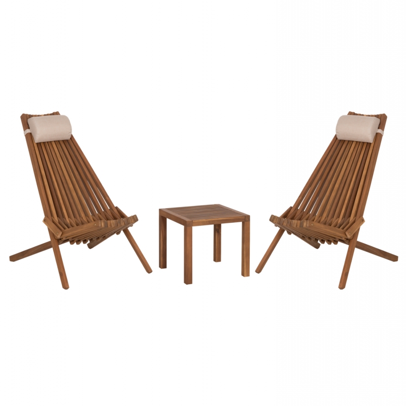 LOUNGE ΣΕΤ ΕΞ.ΧΩΡΟΥ 3ΤΜΧ SHIGAN HM10993 ΞΥΛΟ ΑΚΑΚΙΑΣ--ΜΑΞΙΛΑΡI ΚΕΦΑΛΗΣ ΣΕ ΜΠΕΖ