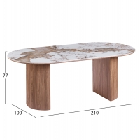 ΣΕΤ ΤΡΑΠΕΖΑΡΙΑΣ 7ΤΜΧ MARBLEX HM11391 ΚΕΡΑΜΙΚΟ TOP PANDORA--ΚΑΡΕΚΛΕΣ ΜΕ ΥΦΑΣΜΑ TAUPE