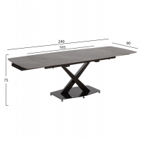 ΤΡΑΠΕΖΙ ΕΠΕΚΤΕΙΝΟΜΕΝΟ HOKU HM18410 ΚΕΡΑΜΙΚΟ TOP ΣΕ ΓΚΡΙ ΜΑΡΜΑΡΟ 165/240x90x75Υεκ. ΤΡΑΠΕΖΙ ΕΠΕΚΤΕΙΝΟΜΕΝΟ HOKU HM18410 ΚΕΡΑΜΙΚΟ TOP ΣΕ ΓΚΡΙ ΜΑΡΜΑΡΟ 165/240x90x75Υεκ.