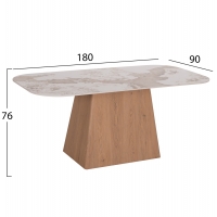ΤΡΑΠΕΖΙ ΤΡΑΠΕΖΑΡΙΑΣ NORDU HM18414 MDF ΒΑΣΗ ΣΕ ΦΥΣΙΚΟ--ΚΕΡΑΜΙΚΟ TOP 180x90x76Υεκ. ΤΡΑΠΕΖΙ ΤΡΑΠΕΖΑΡΙΑΣ NORDU HM18414 MDF ΒΑΣΗ ΣΕ ΦΥΣΙΚΟ--ΚΕΡΑΜΙΚΟ TOP 180x90x76Υεκ.