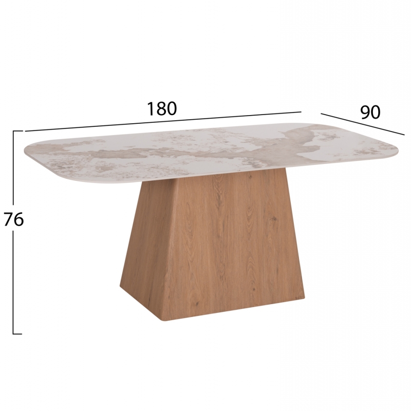 ΤΡΑΠΕΖΙ ΤΡΑΠΕΖΑΡΙΑΣ NORDU HM18414 MDF ΒΑΣΗ ΣΕ ΦΥΣΙΚΟ--ΚΕΡΑΜΙΚΟ TOP 180x90x76Υεκ. ΤΡΑΠΕΖΙ ΤΡΑΠΕΖΑΡΙΑΣ NORDU HM18414 MDF ΒΑΣΗ ΣΕ ΦΥΣΙΚΟ--ΚΕΡΑΜΙΚΟ TOP 180x90x76Υεκ.