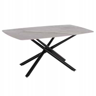 ΤΡΑΠΕΖΙ ΤΡΑΠΕΖΑΡΙΑΣ ISKA HM18423 ΚΕΡΑΜΙΚΟ TOP ΣΕ ΛΕΥΚΟ/ΚΑΦΕ ΜΑΡΜΑΡΟ 178x89x79Υεκ