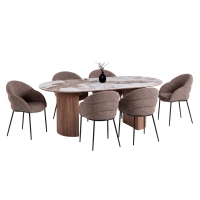 ΣΕΤ ΤΡΑΠΕΖΑΡΙΑΣ 7ΤΜΧ DRENNY HM11395.03 ΚΕΡΑΜΙΚΟ TOP PANDORA--ΚΑΡΕΚΛΕΣ ΥΦΑΣΜΑ TAUPE ΣΕΤ ΤΡΑΠΕΖΑΡΙΑΣ 7ΤΜΧ DRENNY HM11395.03 ΚΕΡΑΜΙΚΟ TOP PANDORA--ΚΑΡΕΚΛΕΣ ΥΦΑΣΜΑ TAUPE