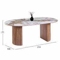 ΣΕΤ ΤΡΑΠΕΖΑΡΙΑΣ 7ΤΜΧ DETTON HM12100.02 ΚΕΡΑΜΙΚΟ TOP PANDORA--ΥΦΑΣΜΑ ΜΠΕΖ/ΚΑΦΕ