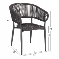 ΠΟΛΥΘΡΟΝΑ ΑΛΟΥΜΙΝΙΟΥ EULO HM5783.21 ΓΚΡΙ-ΤWISTED RATTAN ΓΚΡΙ 57x63x77Υεκ. ΠΟΛΥΘΡΟΝΑ ΑΛΟΥΜΙΝΙΟΥ EULO HM5783.21 ΓΚΡΙ-ΤWISTED RATTAN ΓΚΡΙ 57x63x77Υεκ.