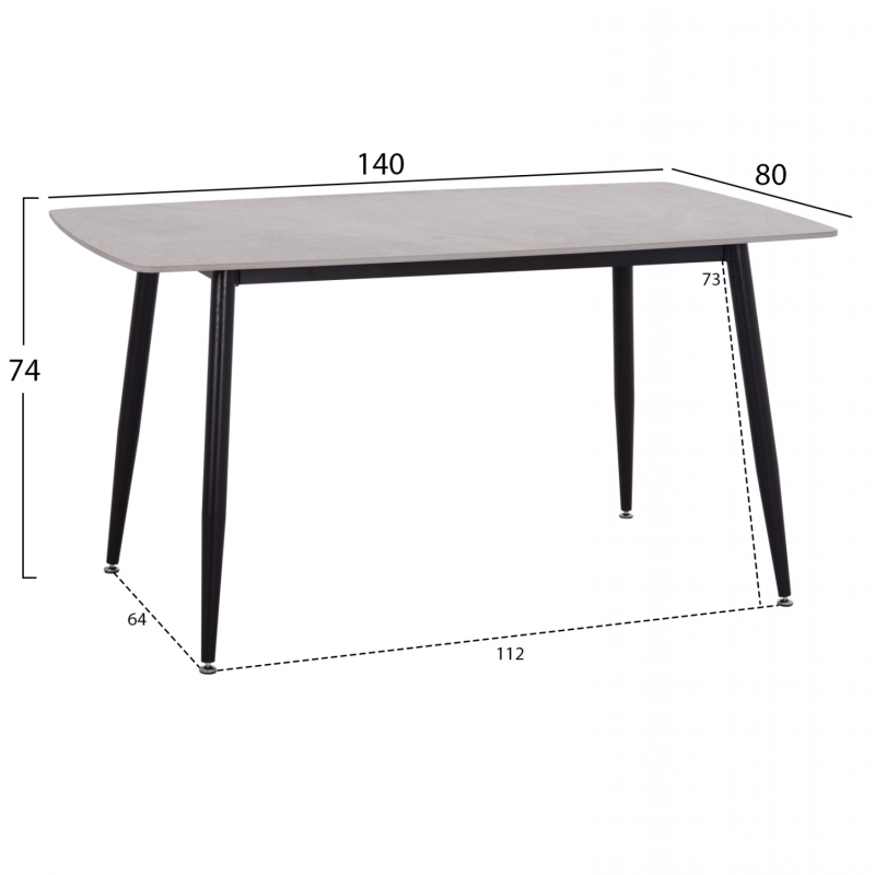 ΣΕΤ ΤΡΑΠΕΖΑΡΙΑΣ 5ΤΜΧ RAVEN HM12116.01 ΚΕΡΑΜΙΚΟ TOP ΓΚΡΙ ΜΑΡΜΑΡΟ--ΓΚΡΙ ΒΕΛΟΥΔΟ