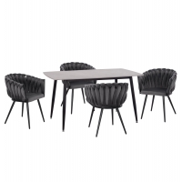 ΣΕΤ ΤΡΑΠΕΖΑΡΙΑΣ 5ΤΜΧ RAVEN HM12116.01 ΚΕΡΑΜΙΚΟ TOP ΓΚΡΙ ΜΑΡΜΑΡΟ--ΓΚΡΙ ΒΕΛΟΥΔΟ