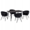 ΣΕΤ ΤΡΑΠΕΖΑΡΙΑΣ 5ΤΜΧ RAVEN HM12116.03 ΚΕΡΑΜΙΚΟ TOP ΜΑΥΡΟ ΜΑΡΜΑΡΟ--ΜΑΥΡΟ ΒΕΛΟΥΔΟ