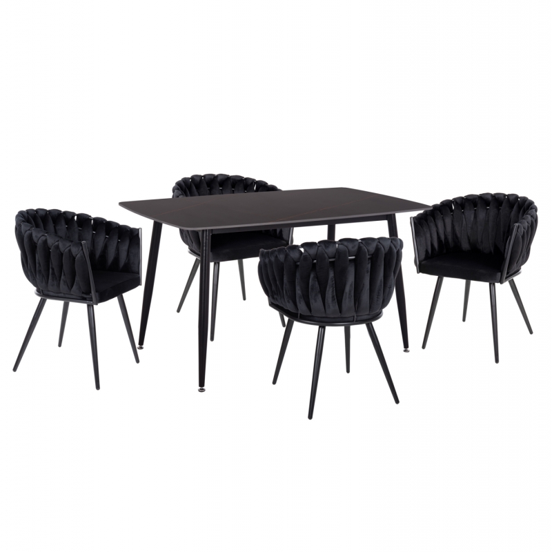 ΣΕΤ ΤΡΑΠΕΖΑΡΙΑΣ 5ΤΜΧ RAVEN HM12116.03 ΚΕΡΑΜΙΚΟ TOP ΜΑΥΡΟ ΜΑΡΜΑΡΟ--ΜΑΥΡΟ ΒΕΛΟΥΔΟ ΣΕΤ ΤΡΑΠΕΖΑΡΙΑΣ 5ΤΜΧ RAVEN HM12116.03 ΚΕΡΑΜΙΚΟ TOP ΜΑΥΡΟ ΜΑΡΜΑΡΟ--ΜΑΥΡΟ ΒΕΛΟΥΔΟ