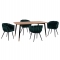 ΣΕΤ ΤΡΑΠΕΖΑΡΙΑΣ 5ΤΜΧ JOLIE HM12123.01 MDF TOP ΣΕ ΦΥΣΙΚΟ--ΚΥΠΑΡΙΣΣΙ ΒΕΛΟΥΔΟ