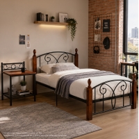 ΣΕΤ ΥΠΝΟΔΩΜΑΤΙΟΥ ΜΕ ΣΤΡΩΜΑ 3ΤΜΧ HM11217 RUBBERWOOD-ΜΕΤΑΛΛΟ ΣΕΤ ΥΠΝΟΔΩΜΑΤΙΟΥ ΜΕ ΣΤΡΩΜΑ 3ΤΜΧ HM11217 RUBBERWOOD-ΜΕΤΑΛΛΟ