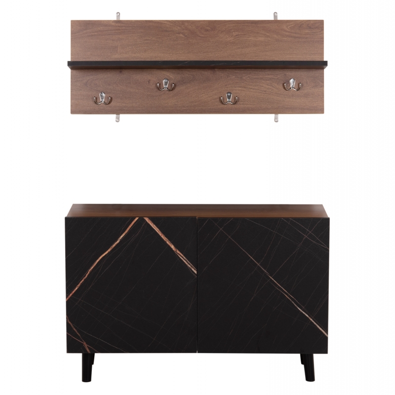 ΕΠΙΠΛΟ ΕΙΣΟΔΟΥ DELPHINE HM8876.13 ΜΕΛΑΜΙΝΗ ΣΕ ΚΑΡΥΔΙ-ΜΑΥΡΟ ΜΑΡΜΑΡΟ 80x31.5x52Yεκ ΕΠΙΠΛΟ ΕΙΣΟΔΟΥ DELPHINE HM8876.13 ΜΕΛΑΜΙΝΗ ΣΕ ΚΑΡΥΔΙ-ΜΑΥΡΟ ΜΑΡΜΑΡΟ 80x31.5x52Yεκ