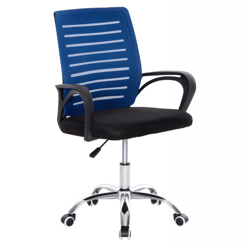 ΚΑΡΕΚΛΑ ΓΡΑΦΕΙΟΥ TRAIL HM1192.96 ΜΠΛΕ & ΜΑΥΡΟ MESH 62x51x98Υεκ. Β' ΔΙΑΛΟΓΗΣ