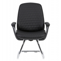 ΚΑΡΕΚΛΑ ΕΠΙΣΚΕΠΤΗ VELUM-s HM1235.01 ΜΑΥΡO PU--ΒΑΣΗ ΧΡΩΜΙΟΥ 71x60x100Υεκ.