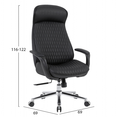ΚΑΡΕΚΛΑ ΓΡΑΦΕΙΟΥ PREMIUM VELUM HM1233.01 ΜΑΥΡΟ PU--ΒΑΣΗ ΧΡΩΜΙΟΥ 71x69x116-122Υεκ. ΚΑΡΕΚΛΑ ΓΡΑΦΕΙΟΥ PREMIUM VELUM HM1233.01 ΜΑΥΡΟ PU--ΒΑΣΗ ΧΡΩΜΙΟΥ 71x69x116-122Υεκ.